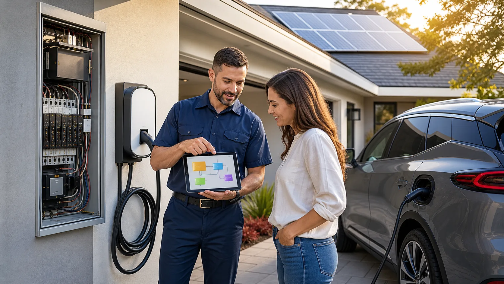 Smart EV Charging in Jacksonville: Load Management and TOU Scheduling